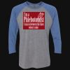 Unisex Triblend Three-Quarter Raglan T-Shirt Thumbnail