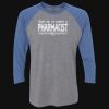 Unisex Triblend Three-Quarter Raglan T-Shirt Thumbnail