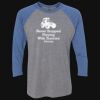 Unisex Triblend Three-Quarter Raglan T-Shirt Thumbnail