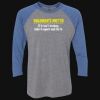 Unisex Triblend Three-Quarter Raglan T-Shirt Thumbnail