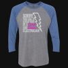 Unisex Triblend Three-Quarter Raglan T-Shirt Thumbnail