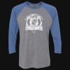 Unisex Triblend Three-Quarter Raglan T-Shirt Thumbnail