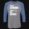 Unisex Triblend Three-Quarter Raglan T-Shirt Thumbnail
