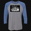 Unisex Triblend Three-Quarter Raglan T-Shirt Thumbnail