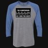 Unisex Triblend Three-Quarter Raglan T-Shirt Thumbnail