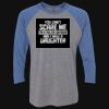 Unisex Triblend Three-Quarter Raglan T-Shirt Thumbnail