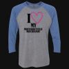 Unisex Triblend Three-Quarter Raglan T-Shirt Thumbnail