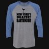 Unisex Triblend Three-Quarter Raglan T-Shirt Thumbnail