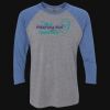 Unisex Triblend Three-Quarter Raglan T-Shirt Thumbnail