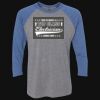 Unisex Triblend Three-Quarter Raglan T-Shirt Thumbnail