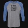 Unisex Triblend Three-Quarter Raglan T-Shirt Thumbnail