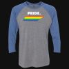 Unisex Triblend Three-Quarter Raglan T-Shirt Thumbnail