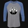 Unisex Triblend Three-Quarter Raglan T-Shirt Thumbnail