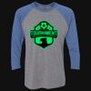 Unisex Triblend Three-Quarter Raglan T-Shirt Thumbnail