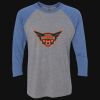 Unisex Triblend Three-Quarter Raglan T-Shirt Thumbnail