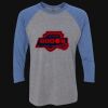 Unisex Triblend Three-Quarter Raglan T-Shirt Thumbnail
