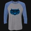 Unisex Triblend Three-Quarter Raglan T-Shirt Thumbnail