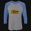 Unisex Triblend Three-Quarter Raglan T-Shirt Thumbnail