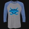 Unisex Triblend Three-Quarter Raglan T-Shirt Thumbnail