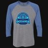 Unisex Triblend Three-Quarter Raglan T-Shirt Thumbnail