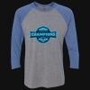 Unisex Triblend Three-Quarter Raglan T-Shirt Thumbnail