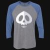 Unisex Triblend Three-Quarter Raglan T-Shirt Thumbnail