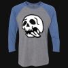 Unisex Triblend Three-Quarter Raglan T-Shirt Thumbnail