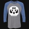 Unisex Triblend Three-Quarter Raglan T-Shirt Thumbnail