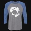 Unisex Triblend Three-Quarter Raglan T-Shirt Thumbnail