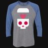 Unisex Triblend Three-Quarter Raglan T-Shirt Thumbnail