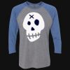 Unisex Triblend Three-Quarter Raglan T-Shirt Thumbnail