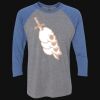 Unisex Triblend Three-Quarter Raglan T-Shirt Thumbnail