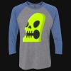 Unisex Triblend Three-Quarter Raglan T-Shirt Thumbnail