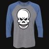 Unisex Triblend Three-Quarter Raglan T-Shirt Thumbnail