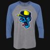 Unisex Triblend Three-Quarter Raglan T-Shirt Thumbnail