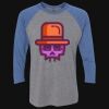Unisex Triblend Three-Quarter Raglan T-Shirt Thumbnail