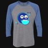 Unisex Triblend Three-Quarter Raglan T-Shirt Thumbnail