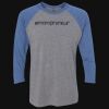 Unisex Triblend Three-Quarter Raglan T-Shirt Thumbnail