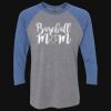 Unisex Triblend Three-Quarter Raglan T-Shirt Thumbnail