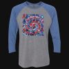 Unisex Triblend Three-Quarter Raglan T-Shirt Thumbnail