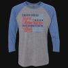 Unisex Triblend Three-Quarter Raglan T-Shirt Thumbnail