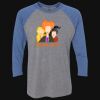 Unisex Triblend Three-Quarter Raglan T-Shirt Thumbnail