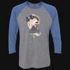 Unisex Triblend Three-Quarter Raglan T-Shirt Thumbnail