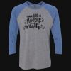 Unisex Triblend Three-Quarter Raglan T-Shirt Thumbnail