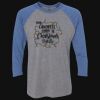 Unisex Triblend Three-Quarter Raglan T-Shirt Thumbnail