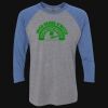 Unisex Triblend Three-Quarter Raglan T-Shirt Thumbnail