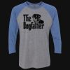 Unisex Triblend Three-Quarter Raglan T-Shirt Thumbnail