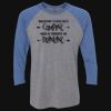 Unisex Triblend Three-Quarter Raglan T-Shirt Thumbnail