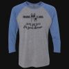 Unisex Triblend Three-Quarter Raglan T-Shirt Thumbnail