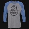 Unisex Triblend Three-Quarter Raglan T-Shirt Thumbnail